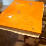 Peel off tape slowly